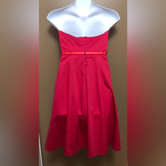 Dark Pink Lined Dress - Picture 4 of 12